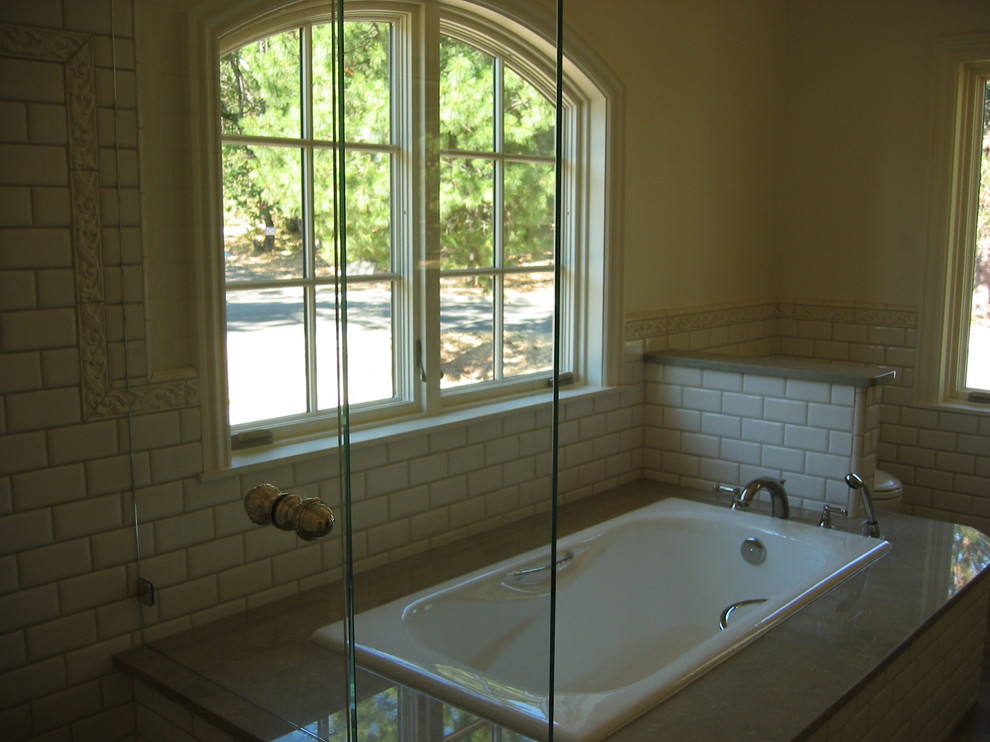 Chrome Train Rack Bathroom Traditional with Arched Windows Bathroom Glass