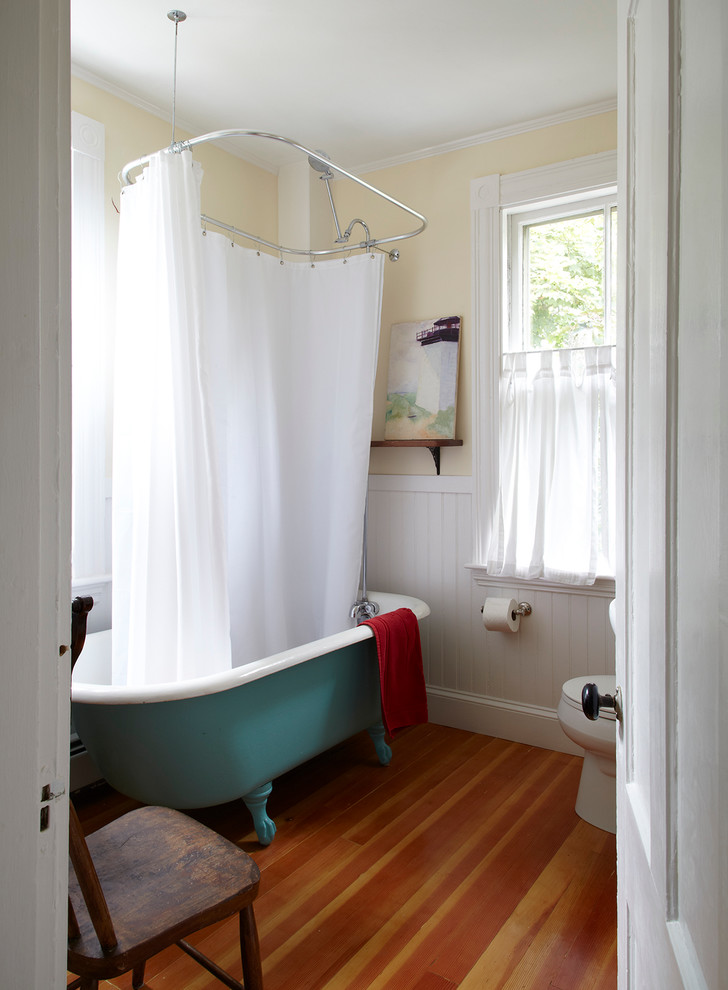 Claw Foot Tubs Bathroom Beach with Antique Wood Chair Beadboard