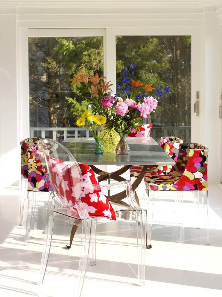 Clear Folding Chairs Dining Room Contemporary with Bold Color Bright Color