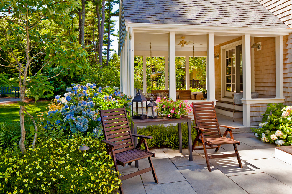 Closed in Porches Patio Traditional with Concrete Flower Bed Landscape