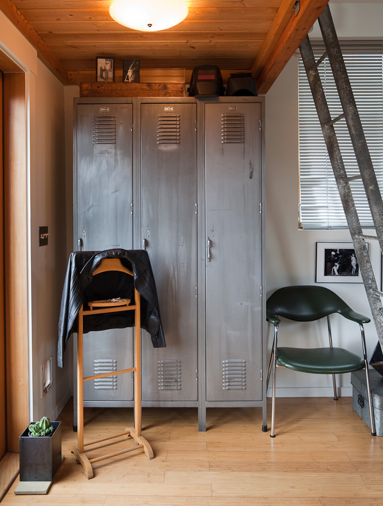 Coat Closet Ideas Entry Eclectic with Arm Chair Blinds Ceiling
