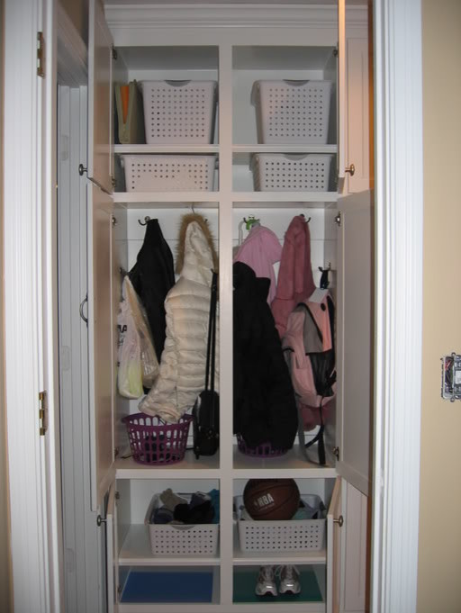Coat Closet Ideas Laundry Room with None 