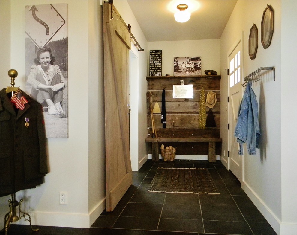 Coat Rack with Shelf Entry Farmhouse with Farm Doors Farm House