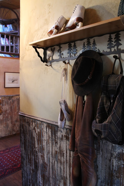 Coat Rack with Shelf Entry Rustic with None 