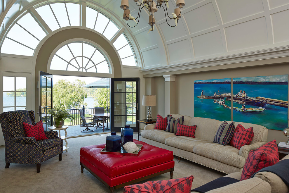 Coffee Table Arrangements Living Room Transitional with None 