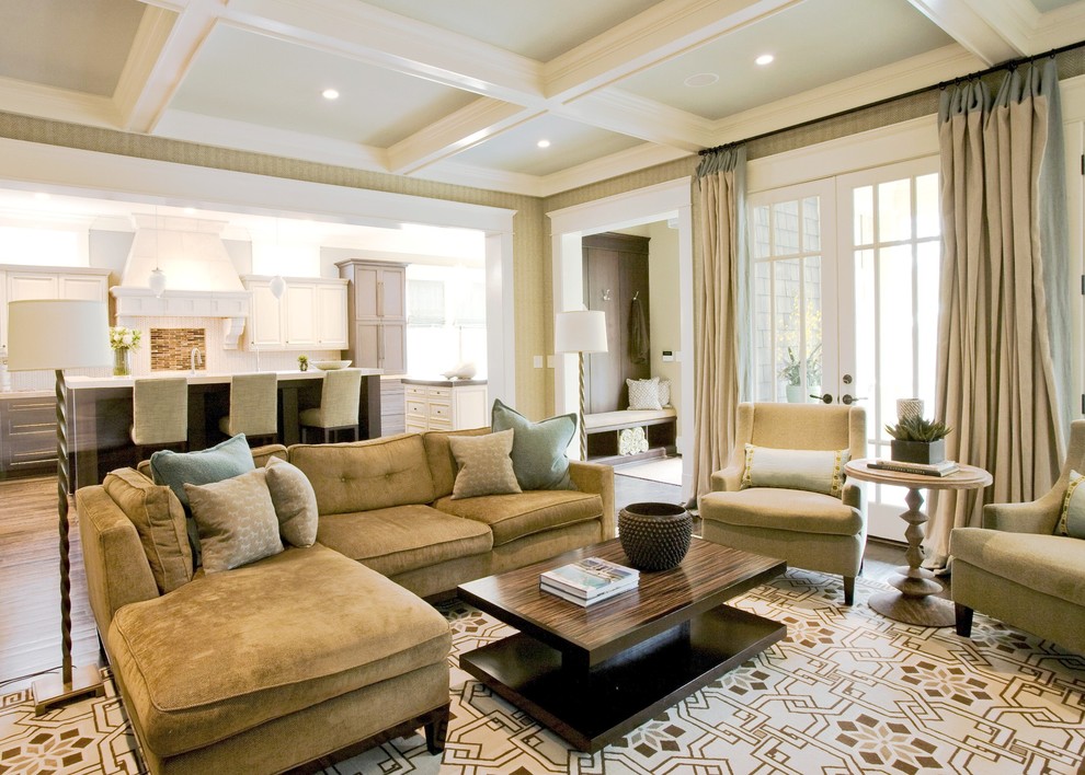 Coffee Tables for Sectionals Family Room Traditional with Area Rug Ceiling Lighting