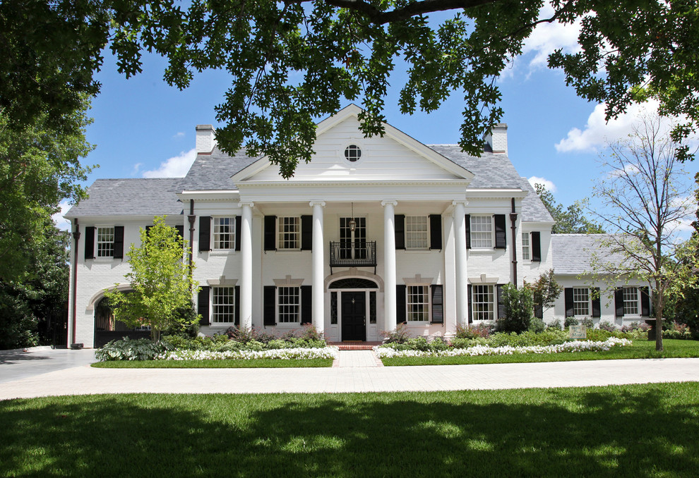 Colonial Front Doors Exterior Traditional with Arched Window Architectural Columns