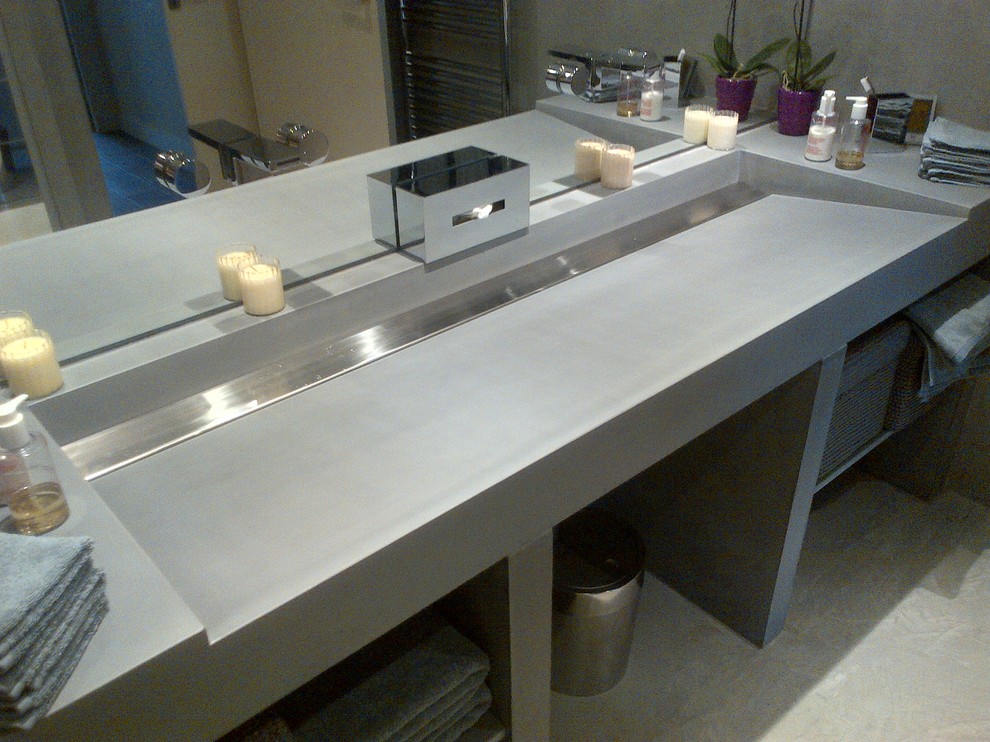 Concrete Bathroom Vanity Bathroom Contemporary with Bathroom Bathroom Countertop Bathroom1