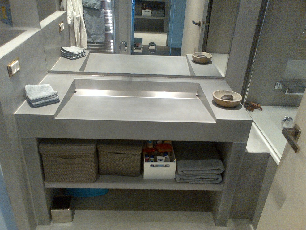Concrete Bathroom Vanity Bathroom Contemporary with Bathroom Bathroom Countertop Bathroom2