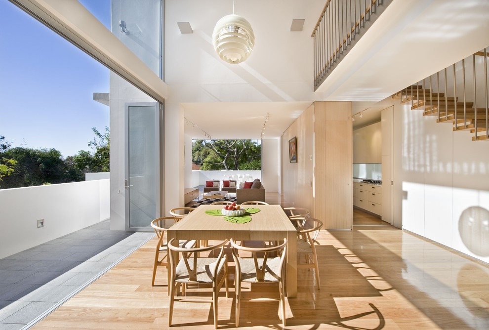 Concrete Dining Table Dining Room Contemporary with Accordion Doors Concrete Dining