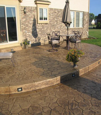 Concrete Patio Ideas Patio with Colored Concrete Indoor Outdoor