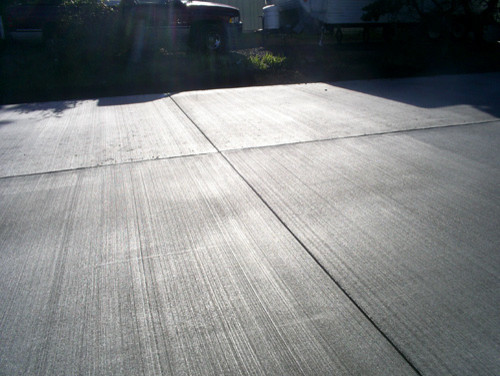 Concrete Patio Ideas Spaces with Concrete Driveway 