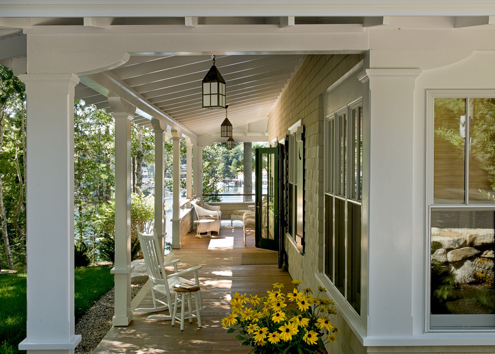 Concrete Porch Ideas Porch Beach with Coast Coastal Cottage Maine