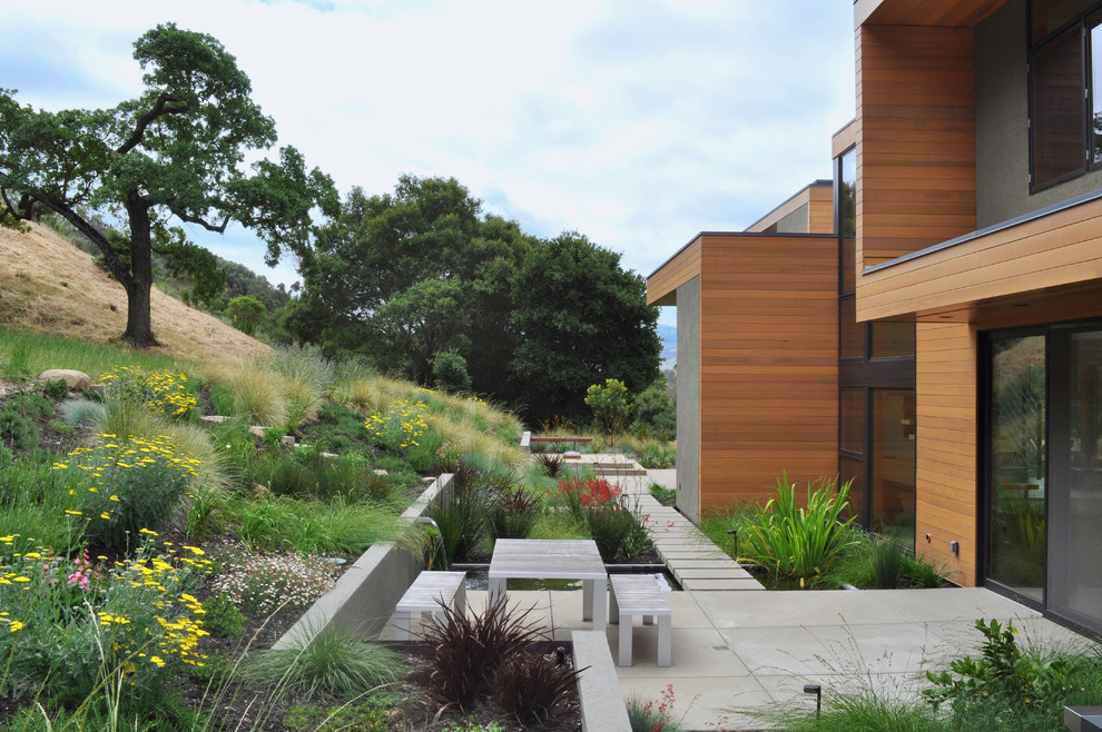 Concrete Slab Cost Landscape Modern with Aquatic Garden Concrete Paving