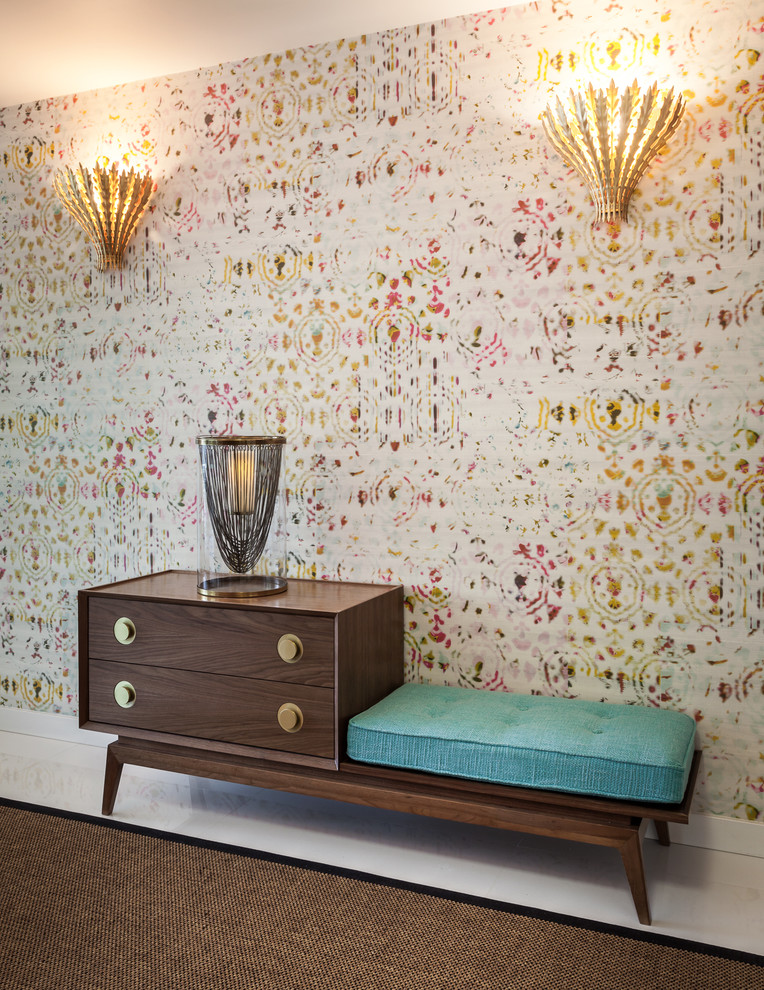 Console Table Ideas Entry Contemporary with Adriana Hoyos Hurrican Lamp