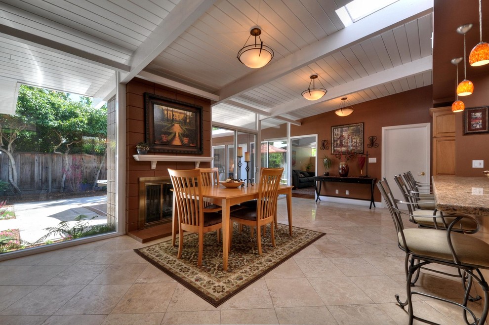 Console Table with Stools Dining Room Traditional with Artwork Brown Console Table