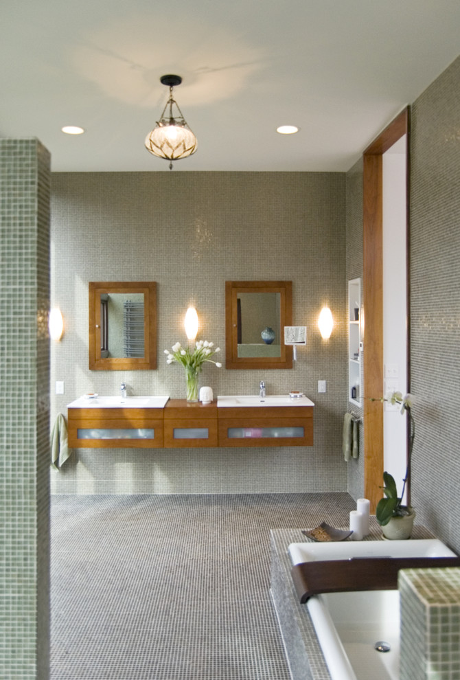 Contemporary Bathroom Vanity Bathroom Modern with Bathroom Lighting Bathroom Mirror