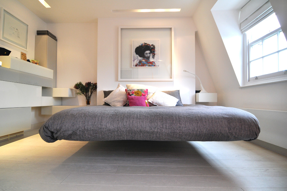 Contemporary Bed Frames Bedroom Contemporary with Artwork Bedside Table Bespoke