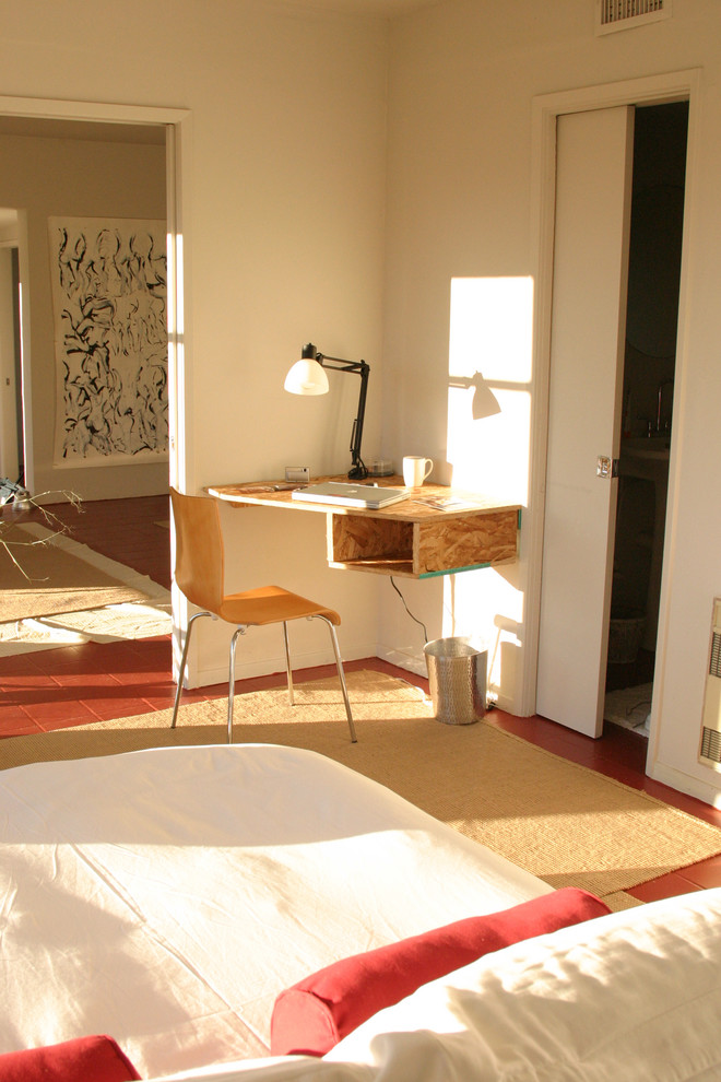 Contemporary Corner Desk Bedroom Modern with Bed Chair Desk Painted