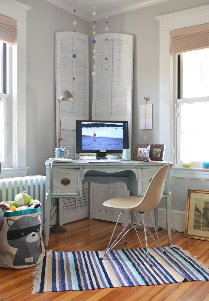 Contemporary Corner Desk Home Office Contemporary with Antiques Feminine Radiator Rustic