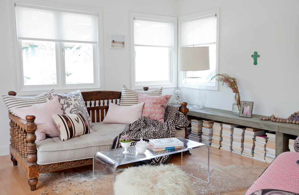 Contemporary Daybed Covers Living Room Eclectic with Carved Wood Bed Clear