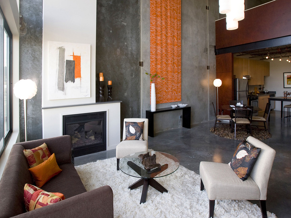 Contemporary Decorative Pillows Living Room Industrial with Area Rug Art Artistic