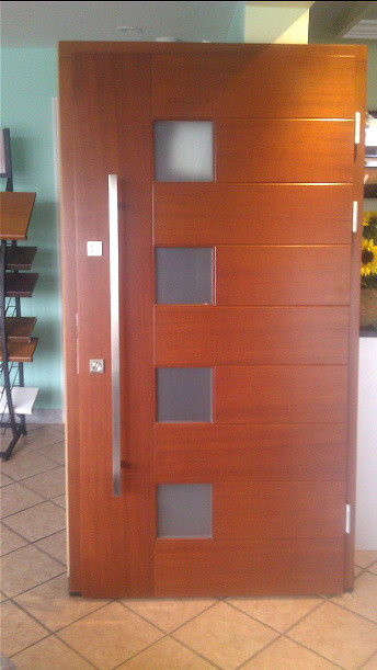 Contemporary Exterior Doors Spaces with Custom Entry Door Custom