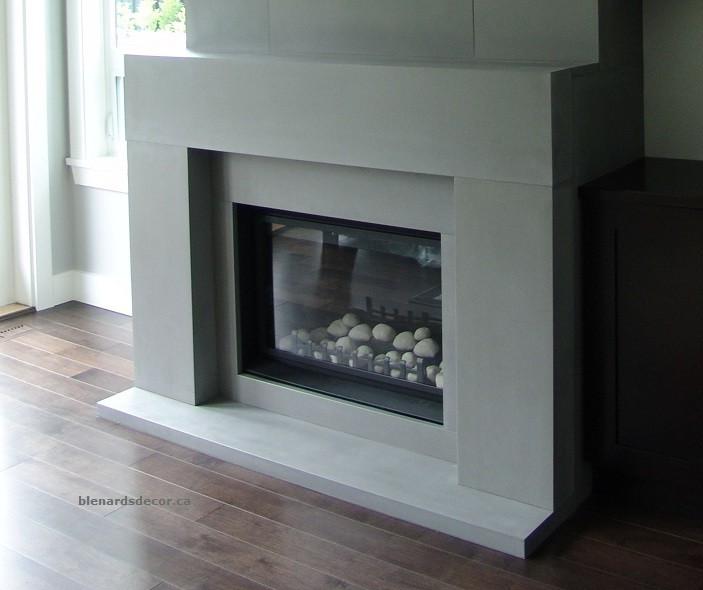 Contemporary Fireplace Mantels Family Room Contemporary with None 1