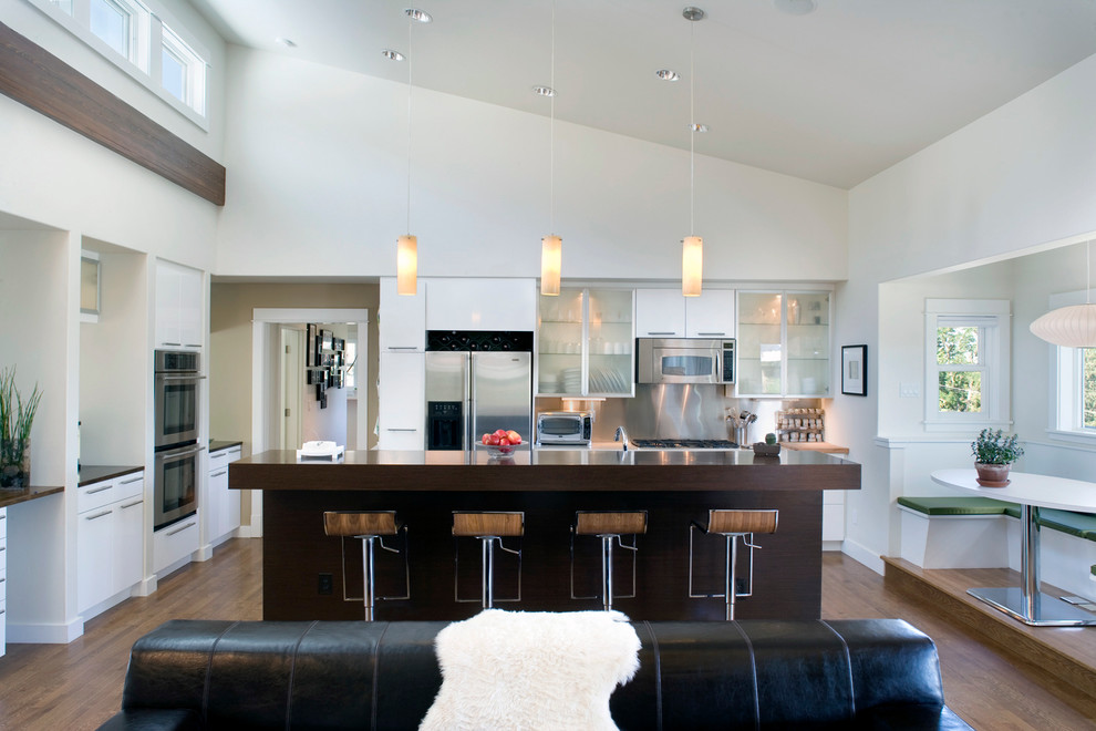 Contemporary Kitchen Islands Kitchen Contemporary with Breakfast Nook Clean Lines