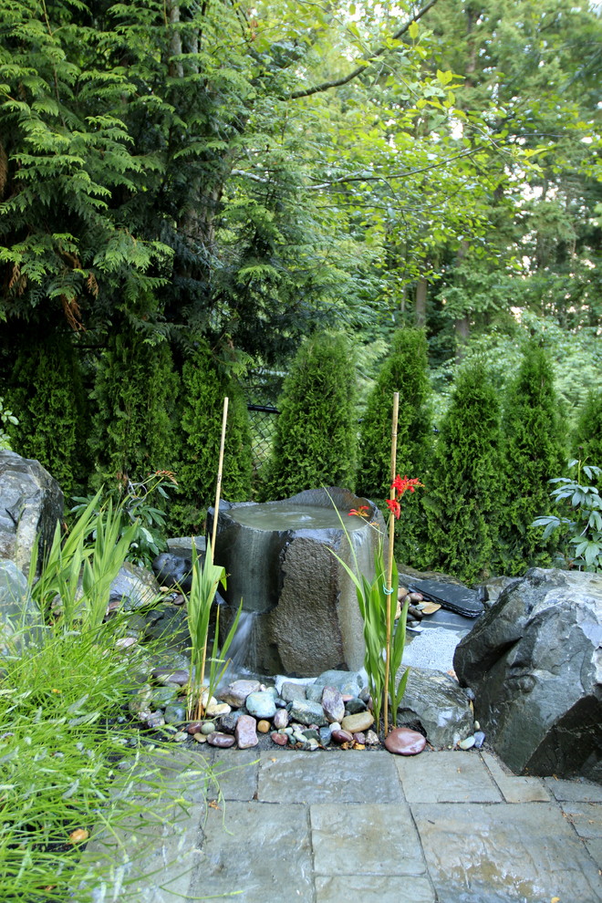 Contemporary Outdoor Fountains Landscape Traditional with Alderwood Landscape Architecture Architecture