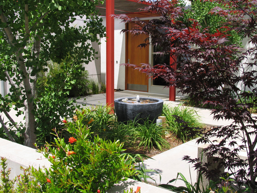 Contemporary Outdoor Fountains Patio Contemporary with Arbour Concrete Contemporary Drought