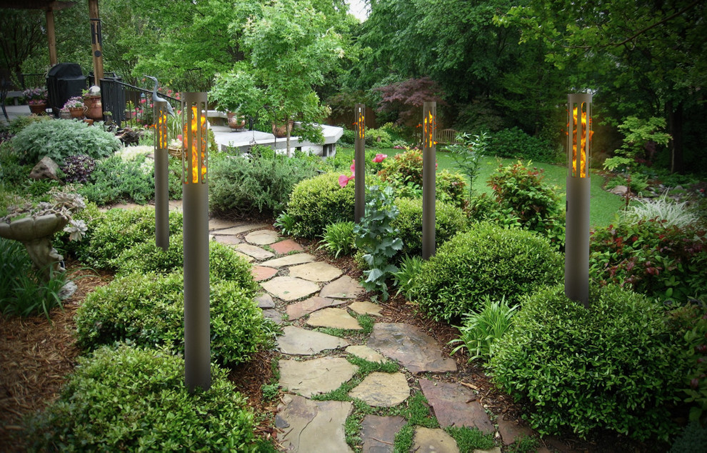 Contemporary Outdoor Lighting Landscape Contemporary with Alcohol Gel Fireplaces Bio