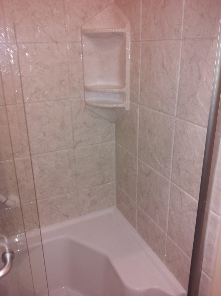 Convert Tub to Shower Bathroom Traditional with Acrylic Shower Bathroom Remodel