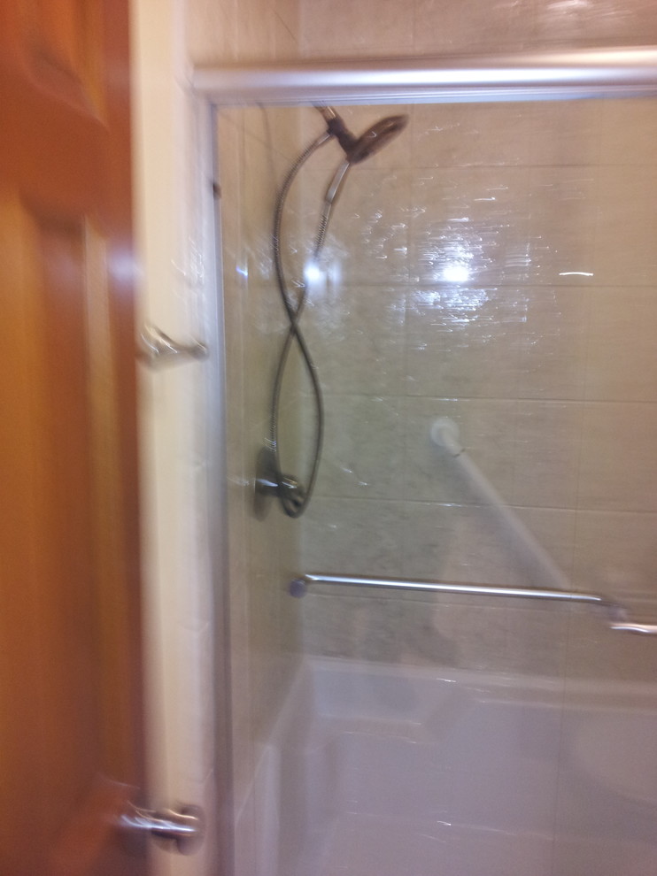 Convert Tub to Shower Bathroom Traditional with Acrylic Shower Bathroom Remodel1