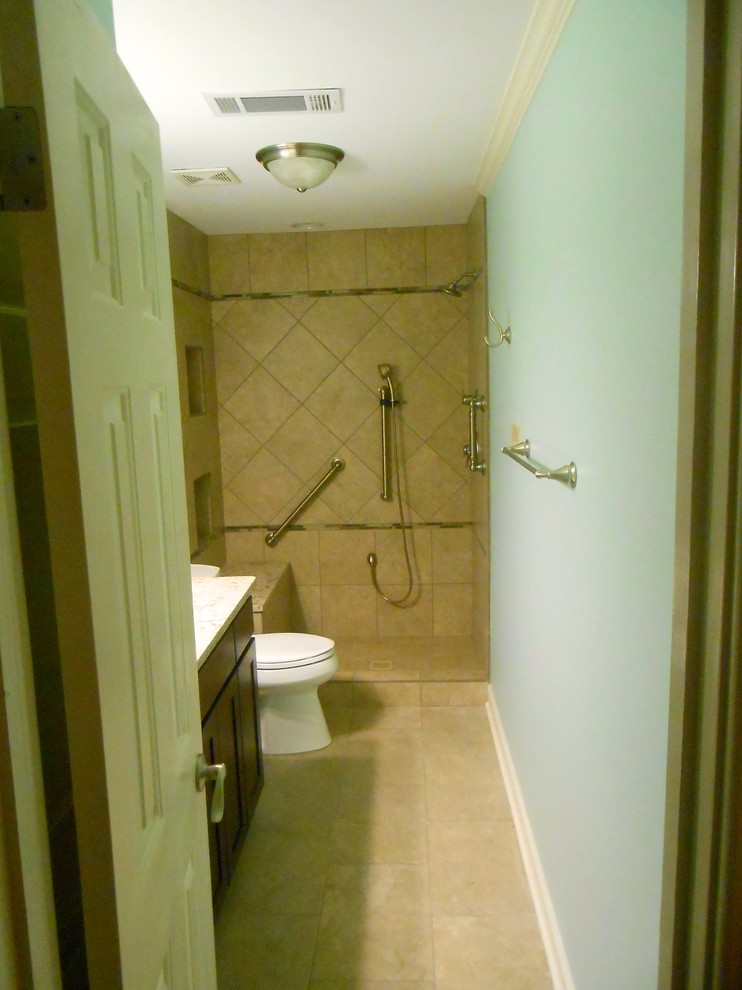 Convert Tub to Shower Spaces Transitional with Converted This Tubshower To