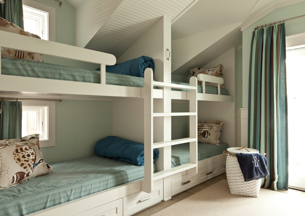 Cool Bunk Beds Kids Beach with Area Rug Beachfront Beadboard