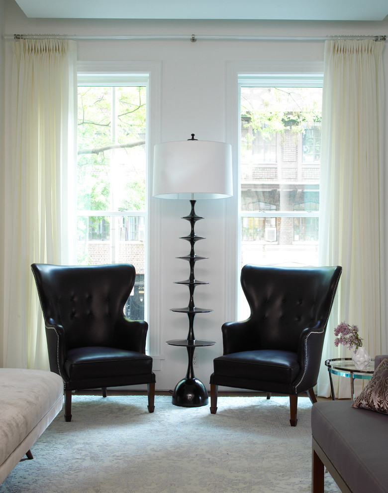 Cool Floor Lamps Living Room Transitional with Black and White Black