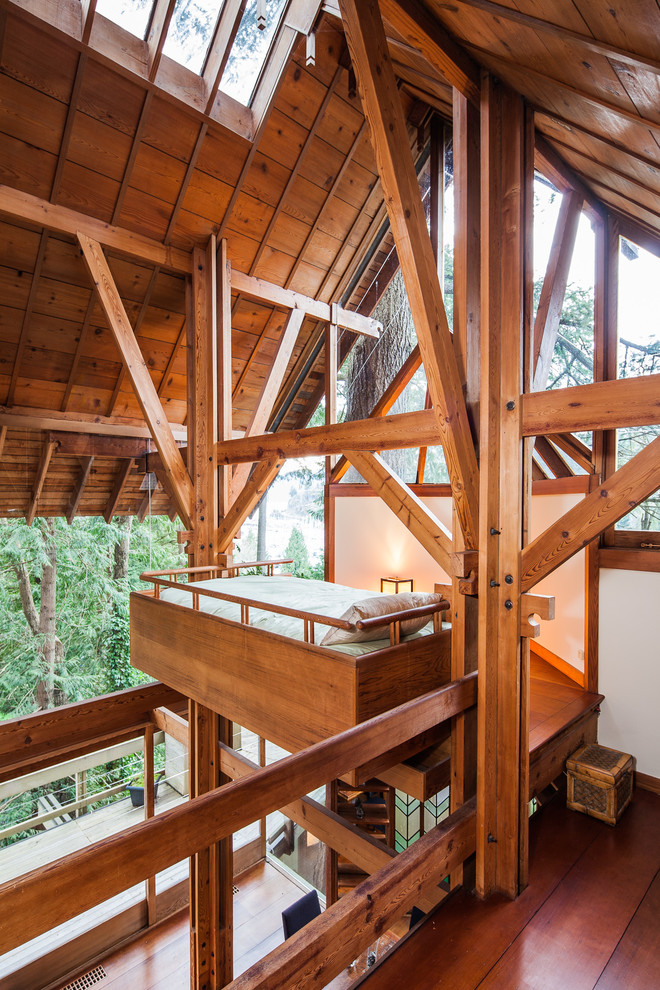 Cool Loft Beds Bedroom Rustic with Architectural Elements Balcony Cathedral