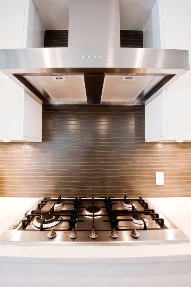 Copper Backsplash Ideas Kitchen Contemporary with Concrete Concrete Backsplash Concrete