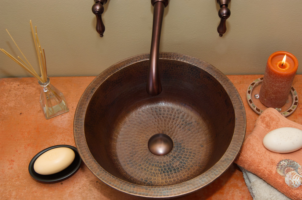 Copper Bathroom Sinks Bathroom Traditional with Bathroom Copper Sink Bathroom