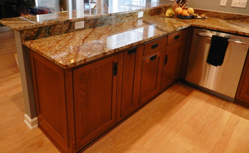 Copper Canyon Granite Kitchen Craftsman with Copper Canyon Granite 1