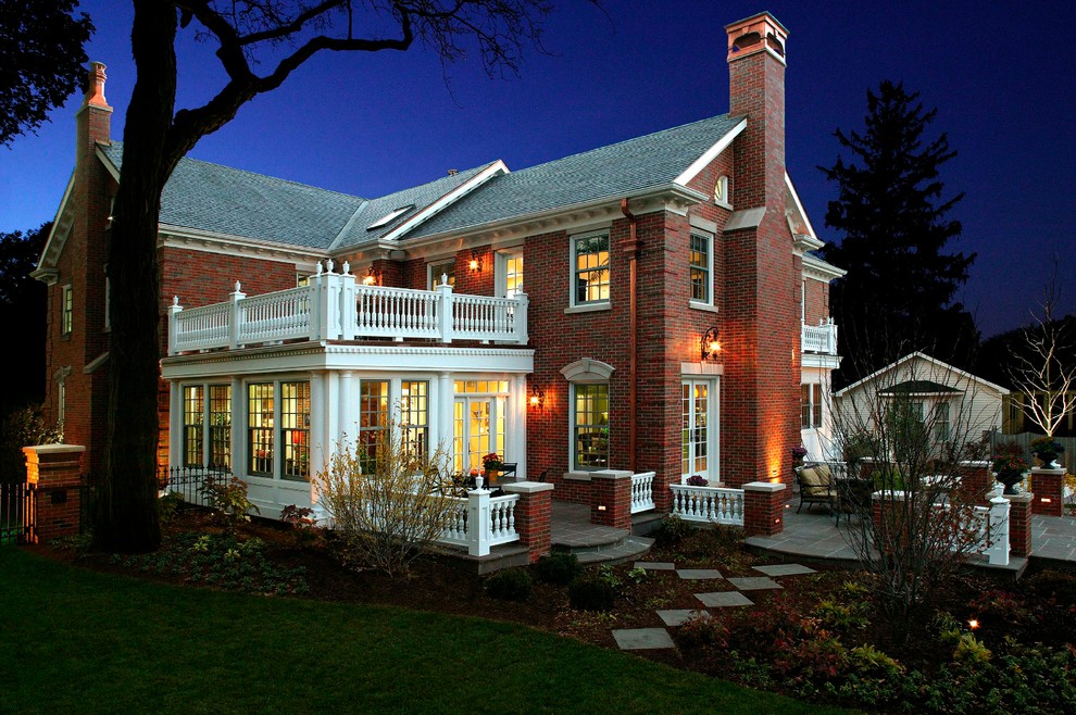 Copper Chimney Caps Exterior Traditional with Back Yard Benjamin Moore