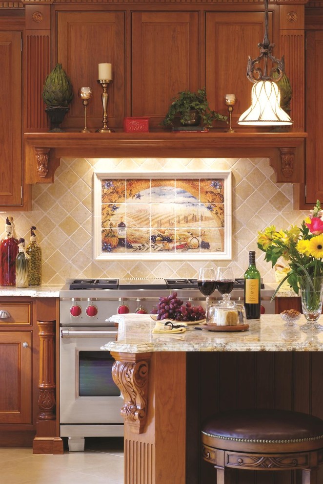 Corbels for Granite Kitchen Mediterranean with Accent Tiles Beadboard Breakfast