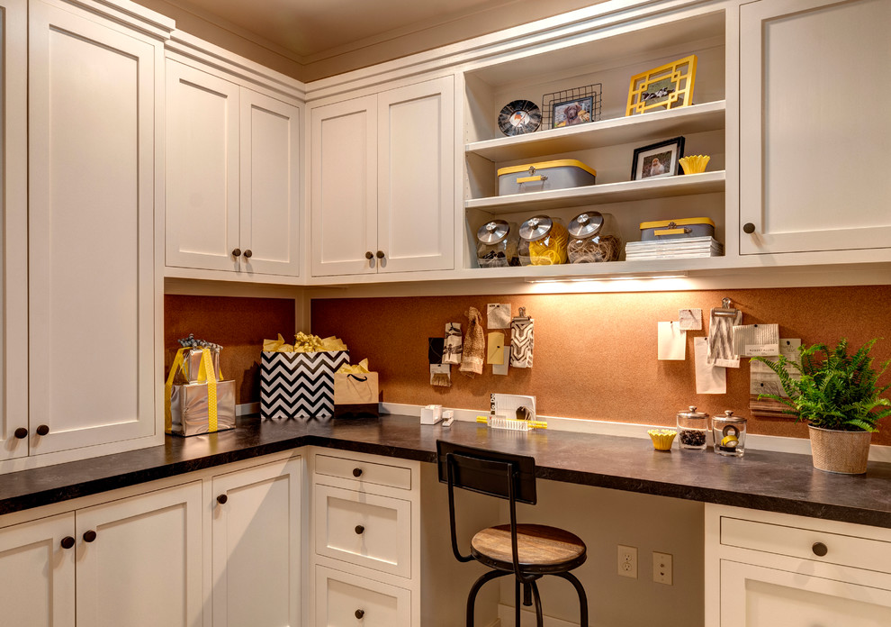 Cork Bulletin Board Home Office Traditional with Agreeable Gray Agreeable Gray