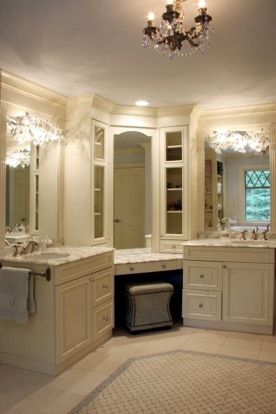 Corner Bathroom Vanity Bathroom with None 