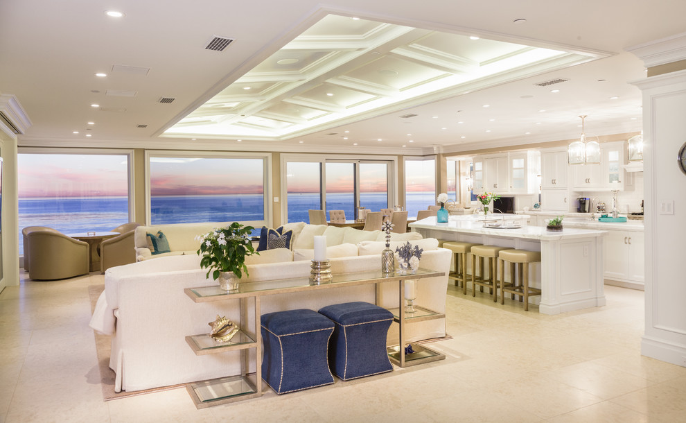 Corner Console Table Living Room Beach with None 