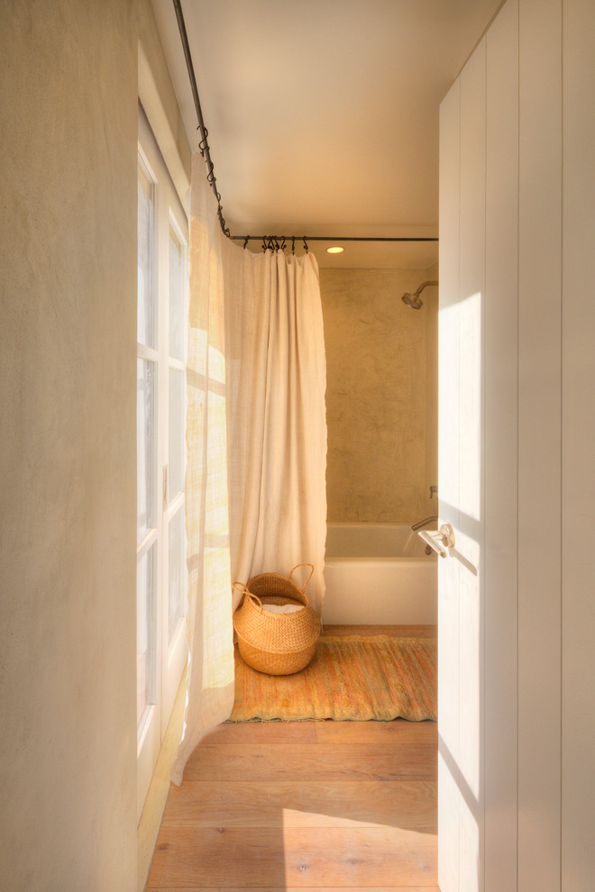 Corner Curtain Rod Bathroom Contemporary with Bath Mat Corner Curtain