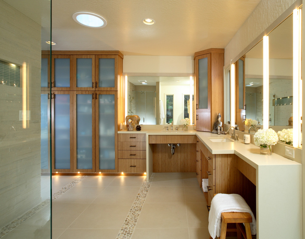 Corner Medicine Cabinet Bathroom Contemporary with Bathroom Storage Ceiling Lighting
