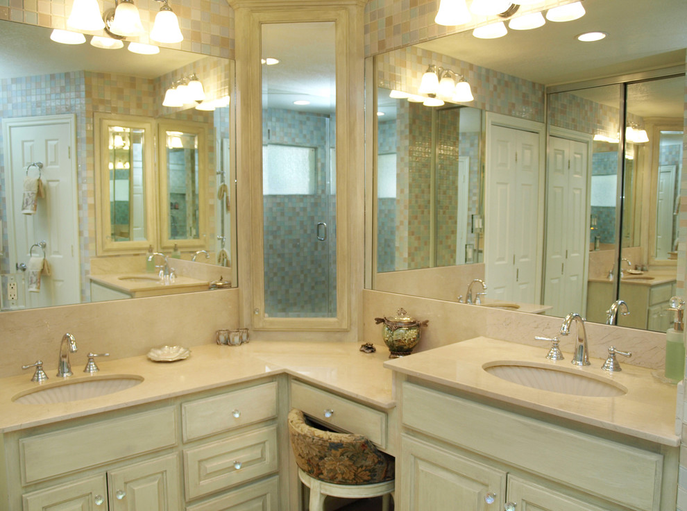 Corner Medicine Cabinet Bathroom Traditional with Bath Bathroom Chrome Finish
