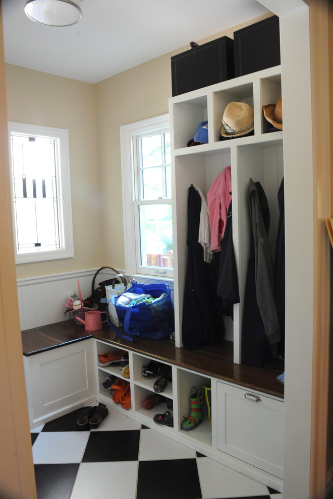 Corner Mudroom Bench Kitchen Traditional with None 